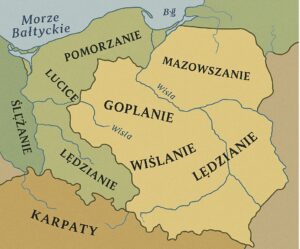 zjednoczenie plemion przez Polan pod wodzą dynastii Piastów