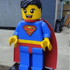 duża figurka superbohatera Spider-Man- Spider-Man w stylu klocków 3D – ręcznie wykończony wydruk 3D Spider-Man-promocjepolska