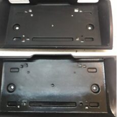 duże czarne obudowy 3D – prostokątne elementy z otworami montażowymi, przeznaczone do urządzeń w technologii druku 3D- promocjepolska