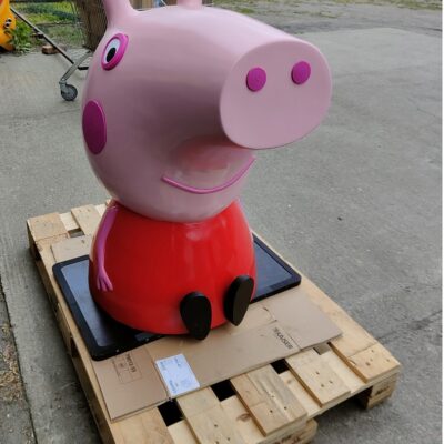 figurka 3D świnka Pepe z kreskówki – duże wydruki 3D z filamentu- postacie z kreskówek w dużych rozmiarach 3D-promocjepolska