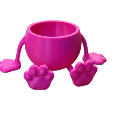 mini doniczka 3D z łapkami – urocza i funkcjonalna miseczki z rączkami i stopkami w 3d-gadżet na mini roślinki- promocjepolska.