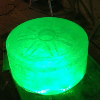 oświetlenie wydruk 3D- efektowna dekoracja w kształcie koła oświetlenie-promocjepolska